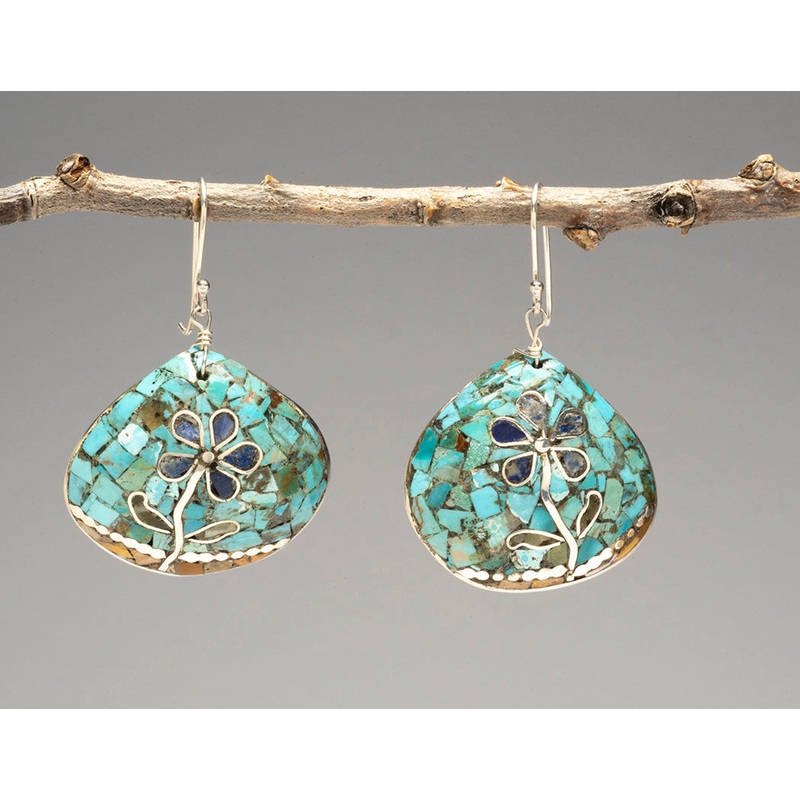 Floral Spiritual Energy Mosaic Earrings
