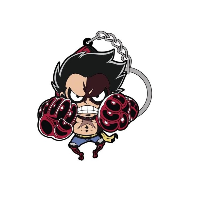 [One Piece] Monkey D. Luffy Gear 3 Bounce Man Tsumamare Rubber Key Ring