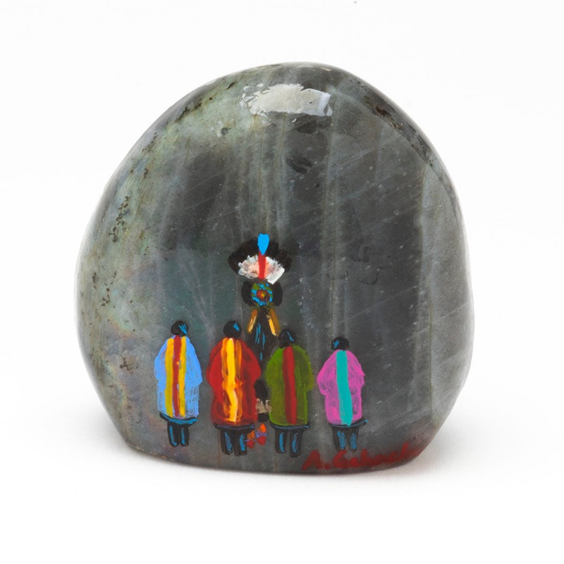Original Painting On Labradorite