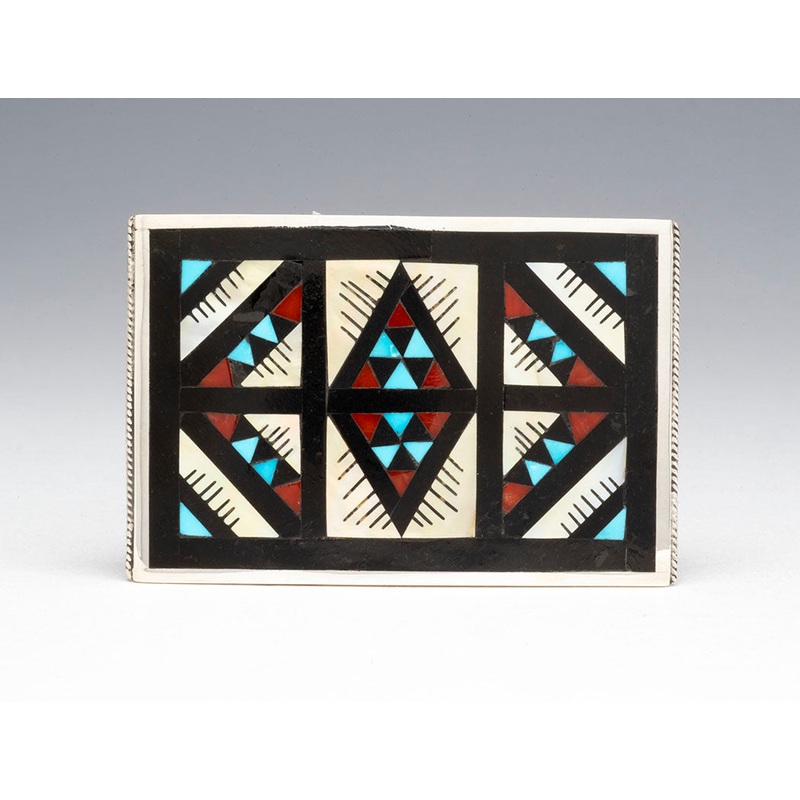 Stone To Stone Inlaid Belt Buckle