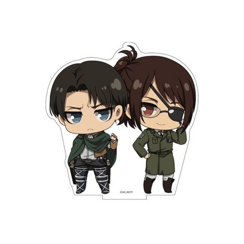 [Attack on Titan] The Final Season Petanko Acrylic Stand – Levi Ackerman& Hange Zoe