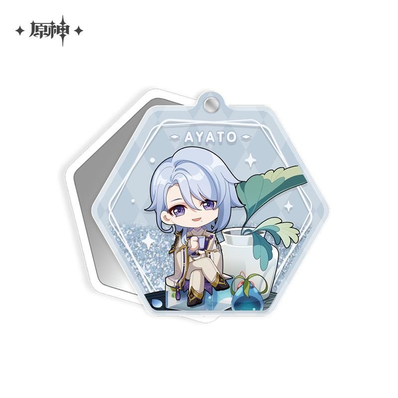 [Genshin Impact] Sweet Summer Series Liquid Glitter Hand Mirror Ayato