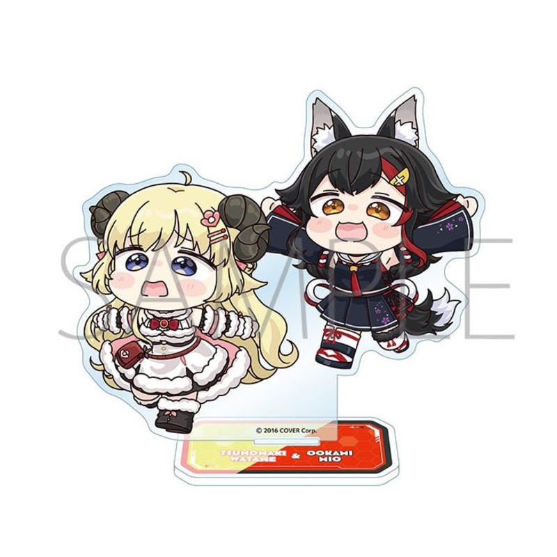 [Hololive] Acrylic Stand Hologura- Tsunomaki Watame & Ogami Mio