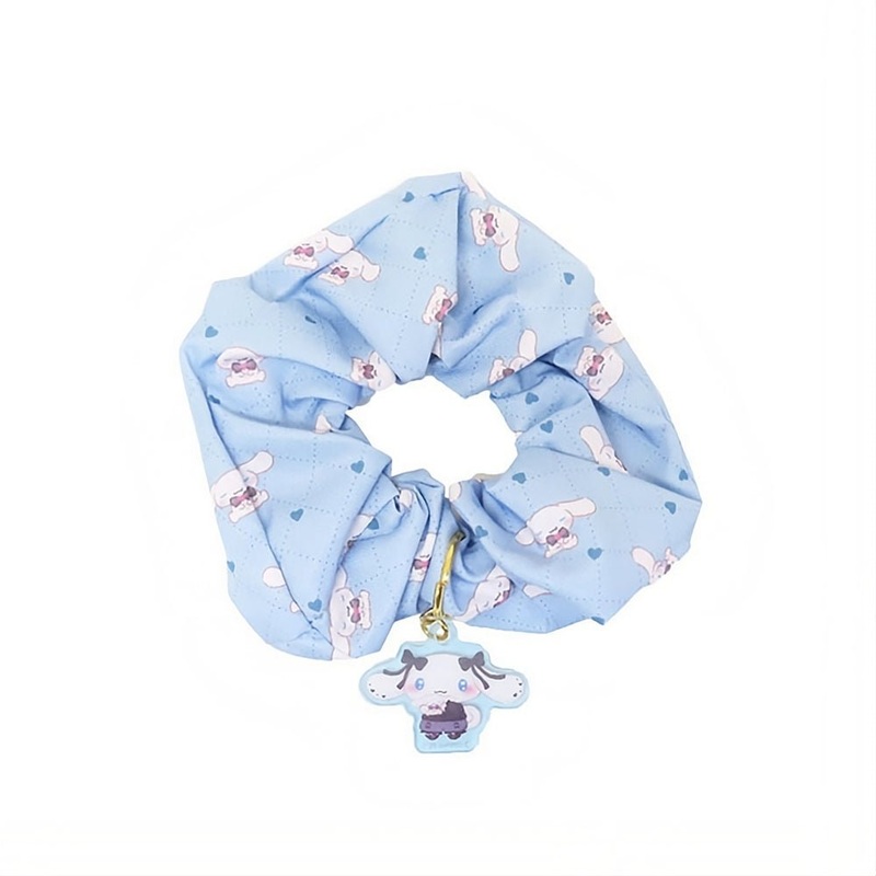 [Sanrio] Hair Scrunchie & Charm – Cinnamoroll