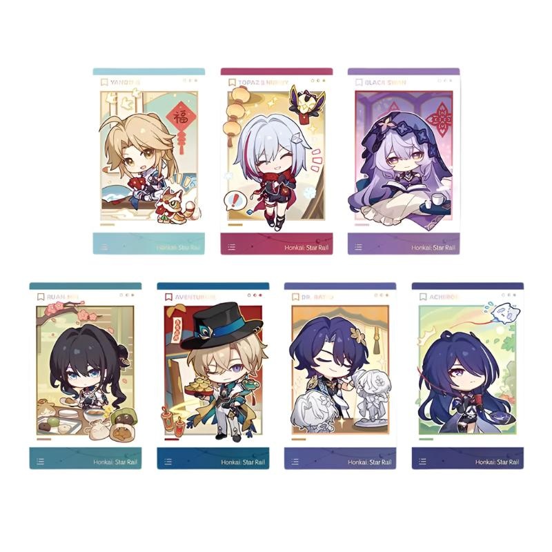 [Honkai Star Rail] Happy New Year Chibi Polaroid Card Set- Full Set of 7