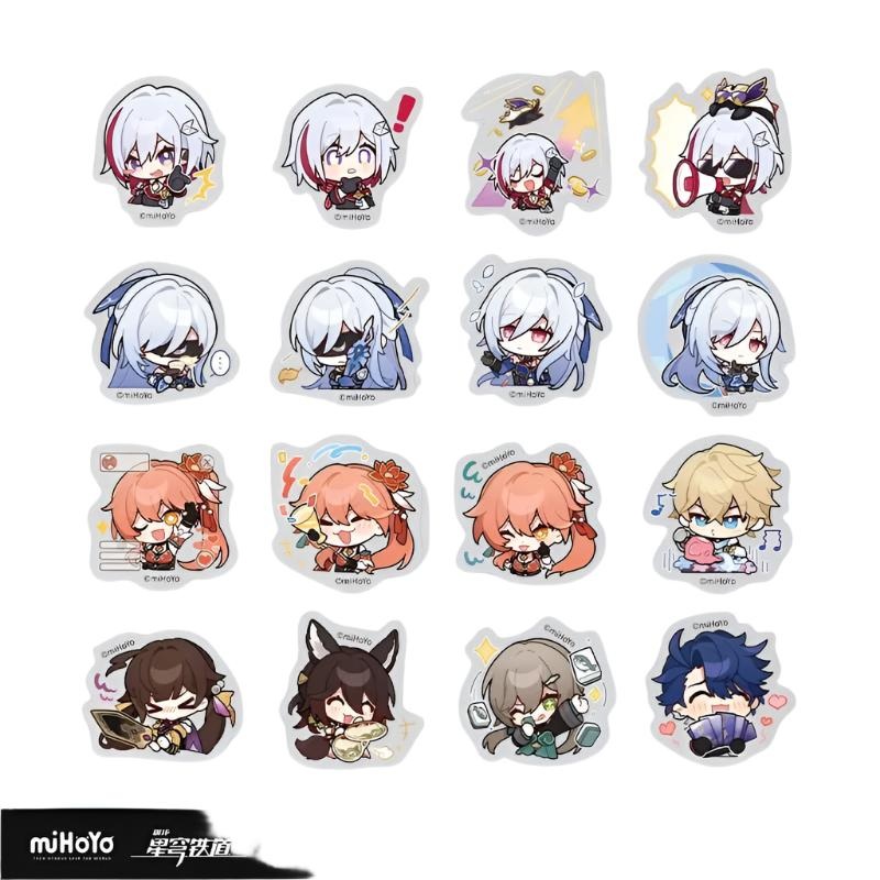 [Honkai Star Rail] Pom-Pom Pavillion Series Chibi Sticker Set Winter Dream Awakening