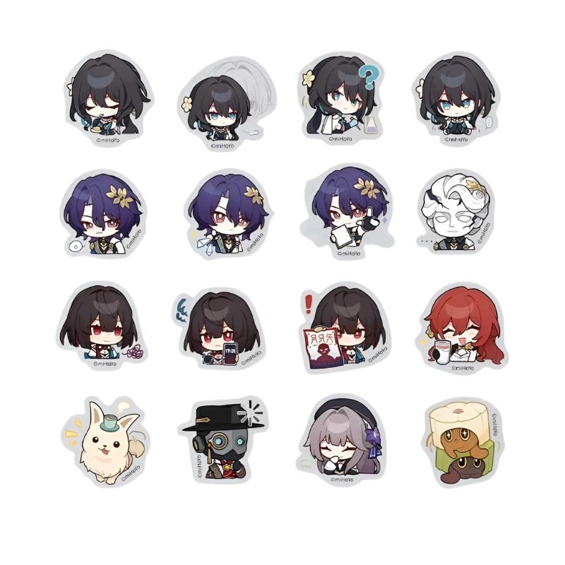[Honkai Star Rail] Pom-Pom Pavillion Series Chibi Sticker Set Yong and God’s Crown