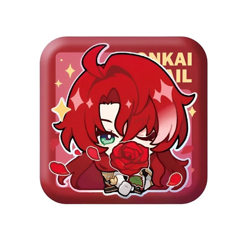 [Honkai Star Rail] Pom-Pom Pavillion Series Square Can Badge Chibi Argenti