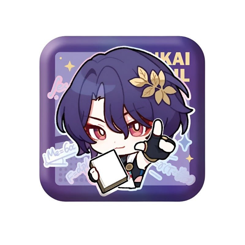 [Honkai Star Rail] Pom-Pom Pavillion Series Square Can Badge Chibi  Dr. Ratio