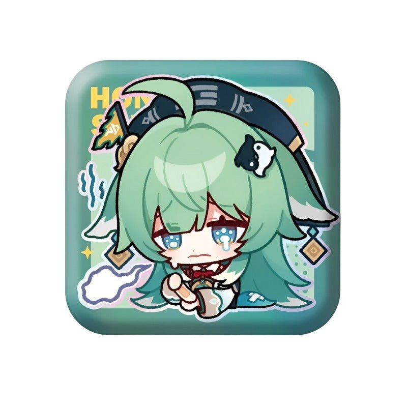 [Honkai Star Rail] Pom-Pom Pavillion Series Square Can Badge Chibi Huohuo