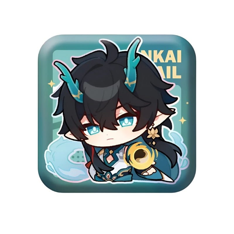 [Honkai Star Rail] Pom-Pom Pavillion Series Square Can Badge Chibi Imbibitor Lunae Dan Hang