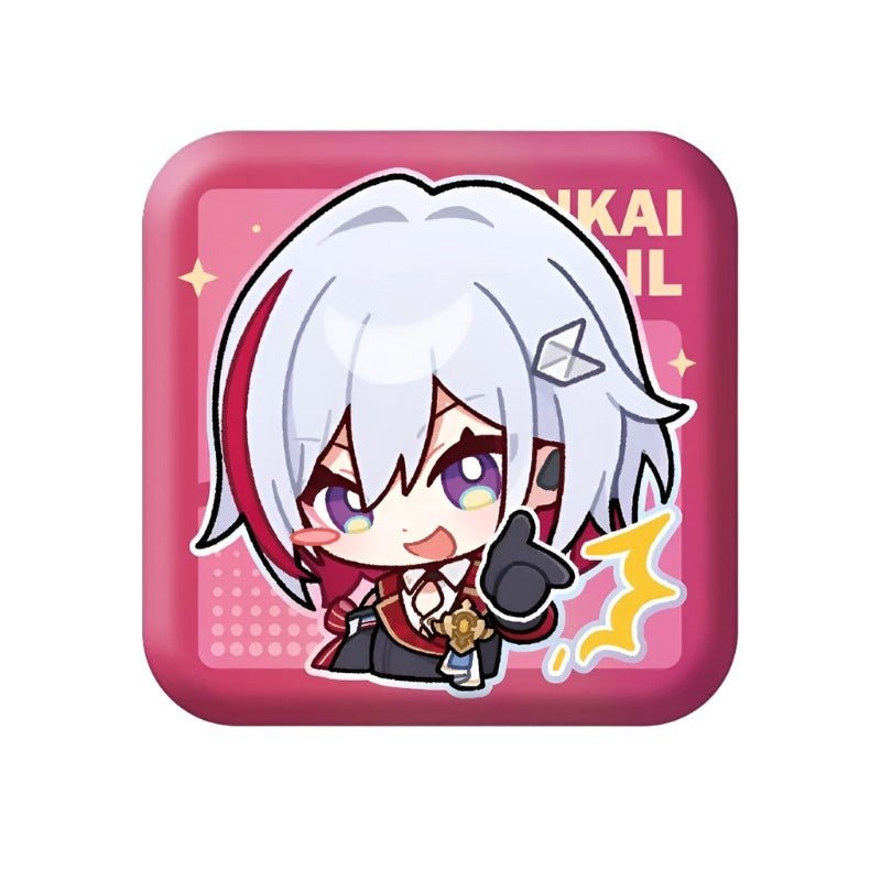 [Honkai Star Rail] Pom-Pom Pavillion Series Square Can Badge Chibi Topaz
