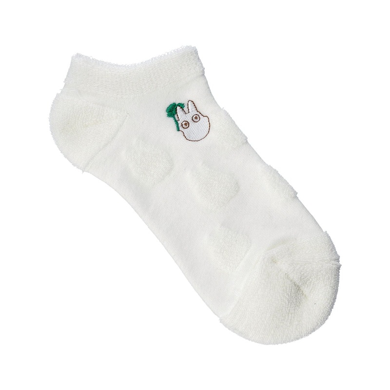 [Studio Ghibli] My Neighbor Totoro Embroidery White Sneaker Socks 23-25cm