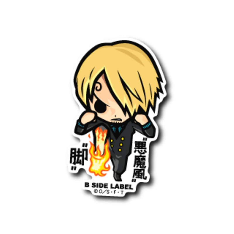 [One Piece] B-Side Label Sticker- Demon-Like Legs Sanji