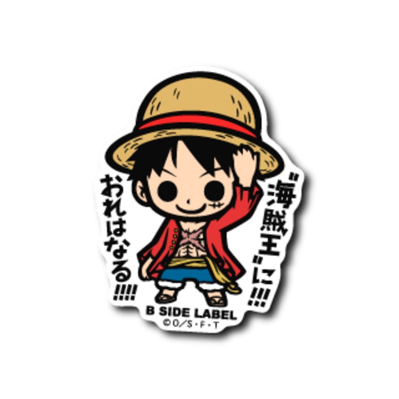 [One Piece] B-Side Label Sticker- Monkey D. Luffy