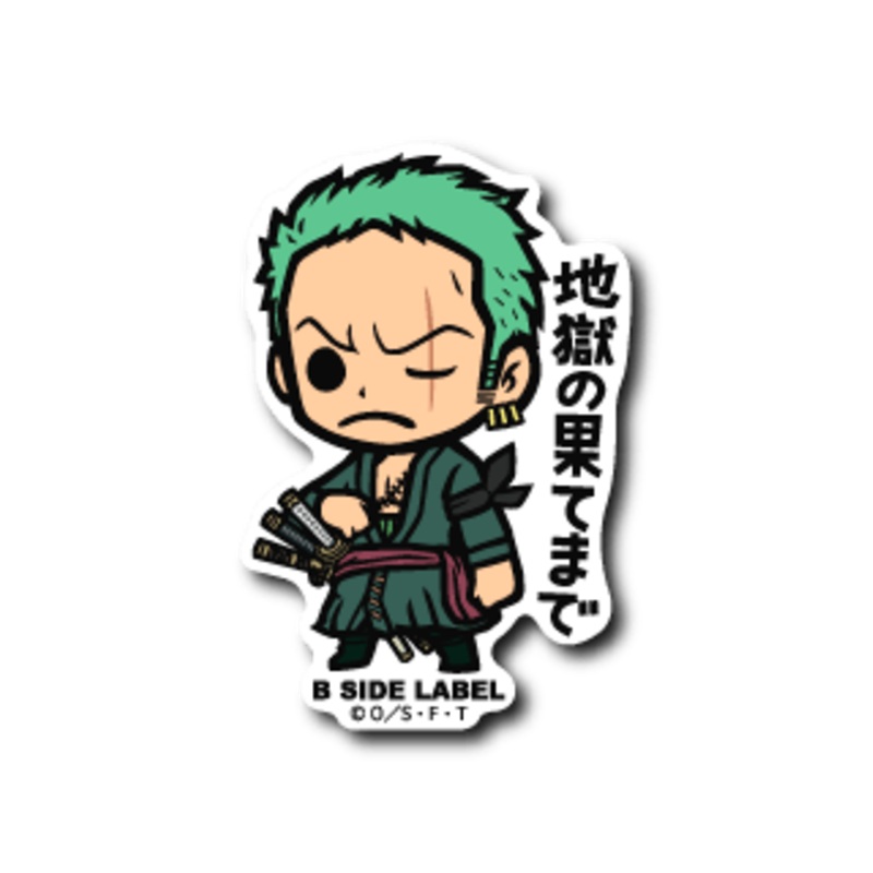 [One Piece] B-Side Label Sticker- Roronoa Zoro (B)