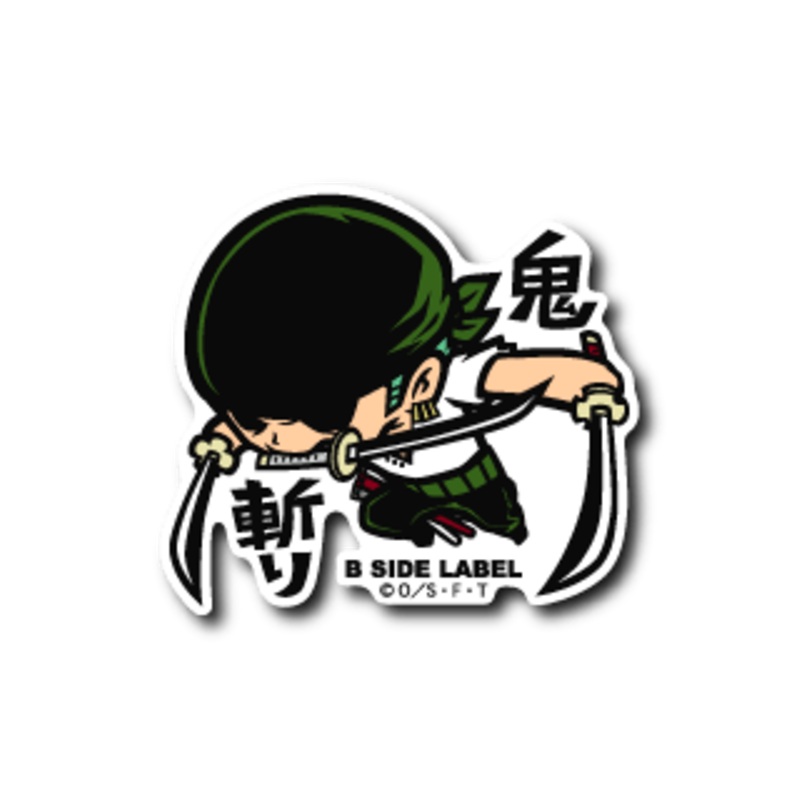 [One Piece] B-Side Label Sticker- Roronoa Zoro (C)