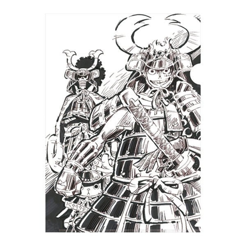 [One Piece] Illustration Works Clear File- Luffy/ Brook