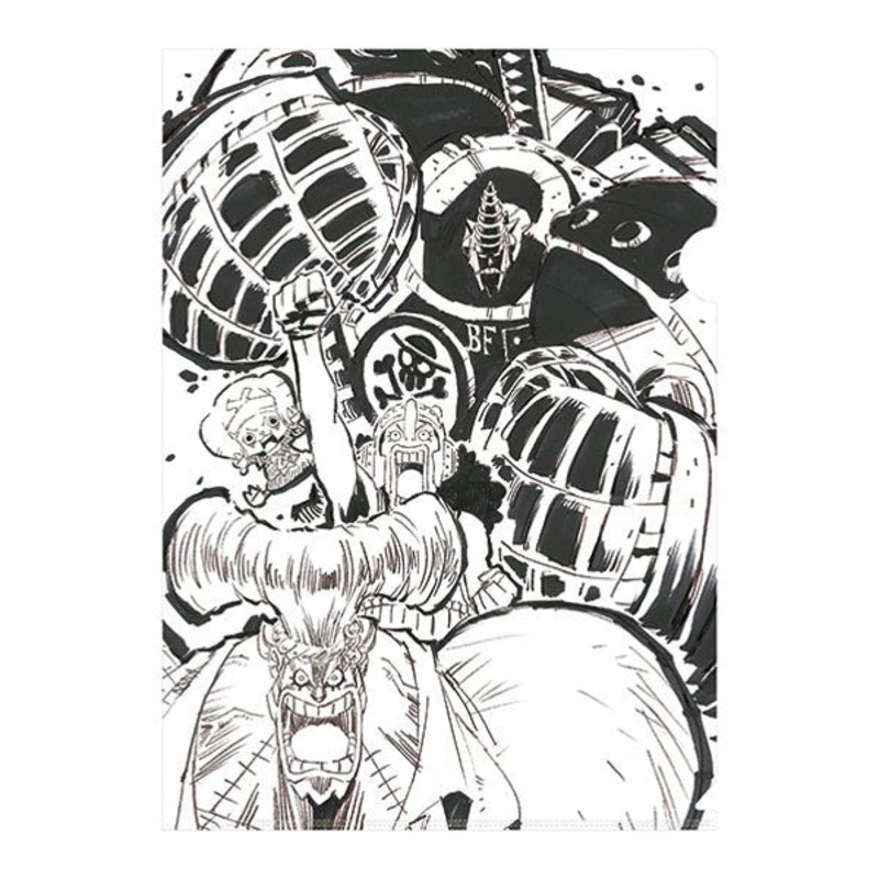 [One Piece] Illustration Works Clear File- Usopp/ Chopper/ Franky