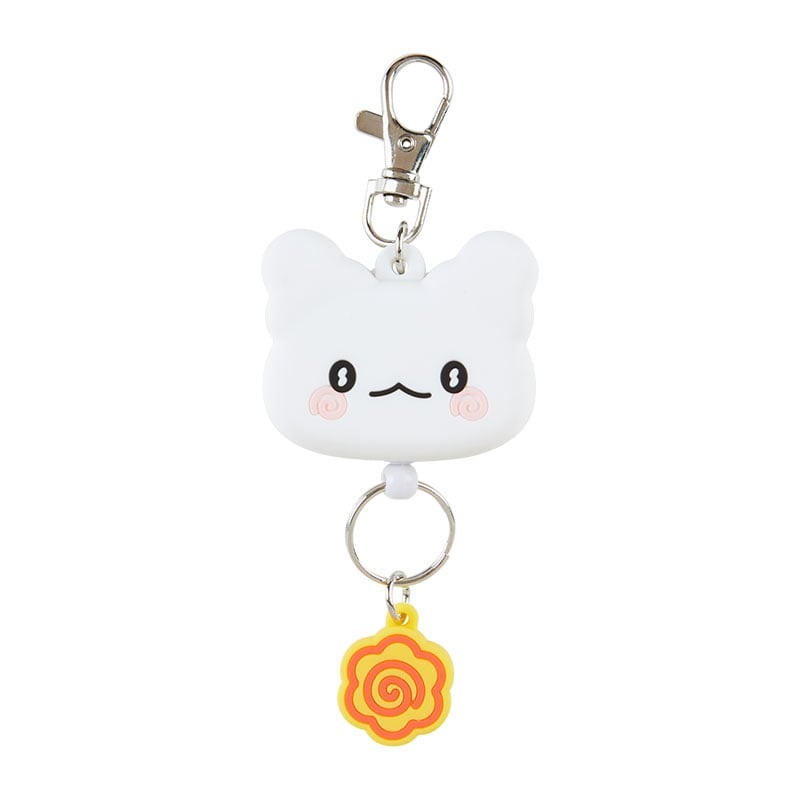 [Sanrio] Face-Shaped Badge Reel Keychain – Hanamaru Ghost