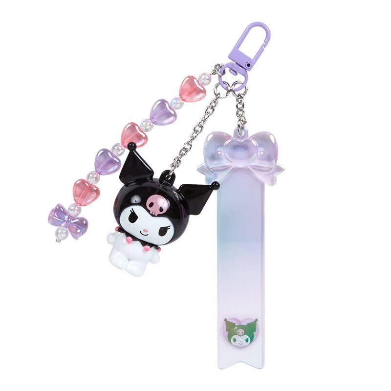 [Sanrio] Layered Charm with 3D Keychain Figure- Kuromi