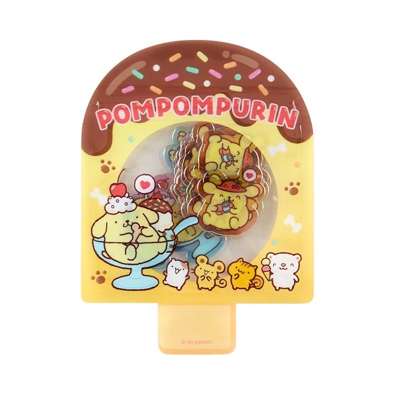 [Sanrio] Summer Seal Sticker Set- Pompompurin