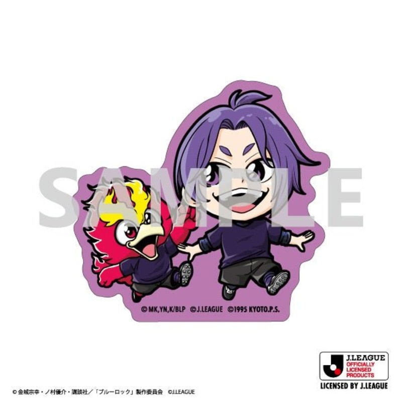 [Blue Lock] JJ League Sticker- Reo Mikage & Kyoto Sanga FC