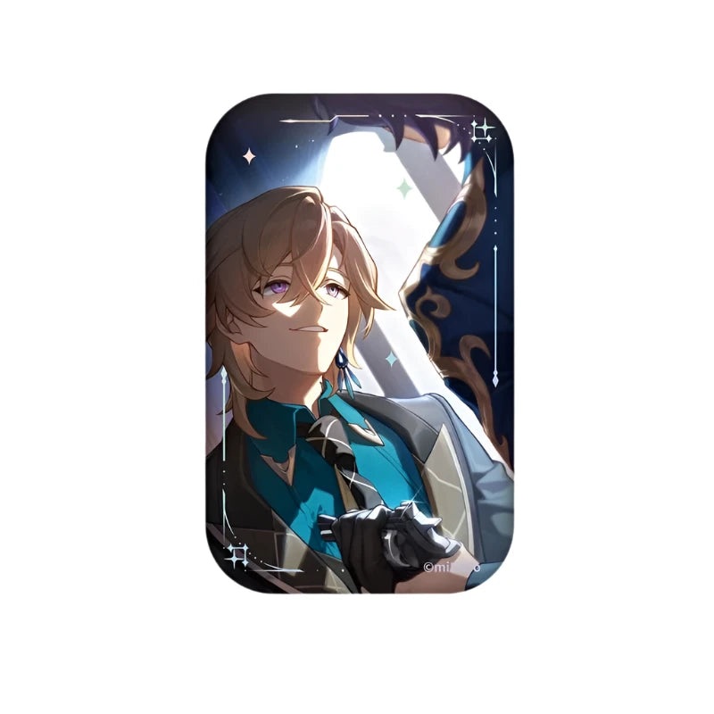 [Honkai Star Rail] Rectangle Light Cone Can Badge – Aventurine (B)