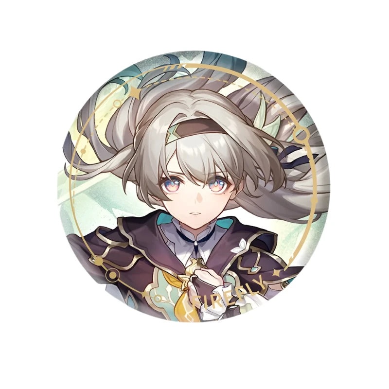 [Honkai Star Rail] The Adaptive Character Warp Artwork Can Badge – Firefly