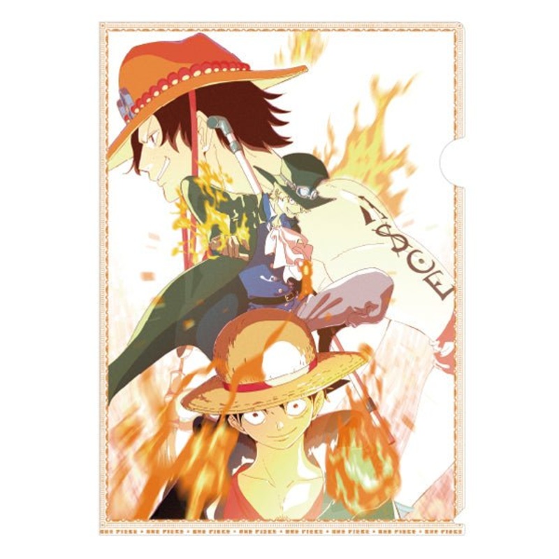 [One Piece] Illustration Collection Clear File- Ace, Sabo, Luffy