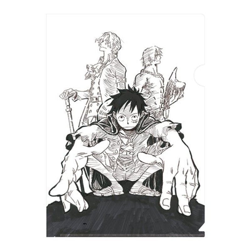 [One Piece] Illustration Works Clear File- Luffy/ Ace/ Sabo