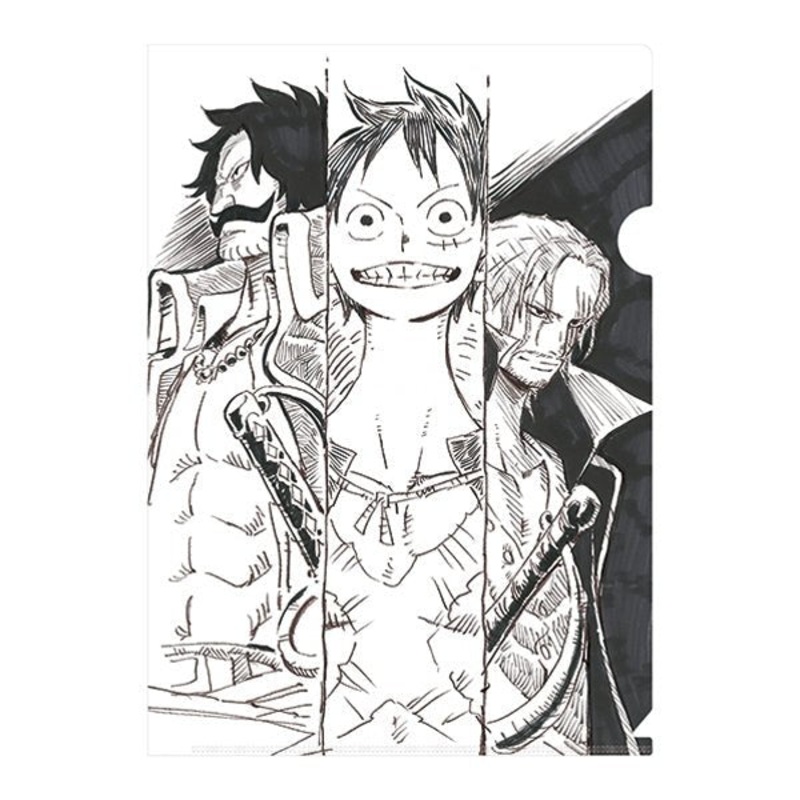[One Piece] Illustration Works Clear File- Luffy/ Roger/ Shanks