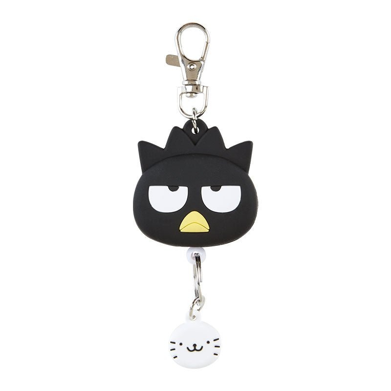 [Sanrio] Face-Shaped Badge Reel Keychain – Badtz-Maru