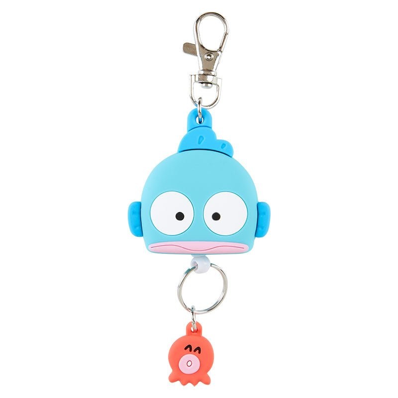 [Sanrio] Face-Shaped Badge Reel Keychain -Hangydon
