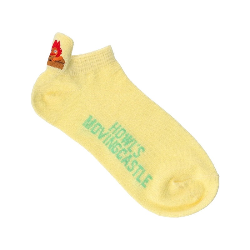 [Studio Ghibli] Howl’s Moving Castle Heel Embroidered Socks 23-25cm- Calcifer