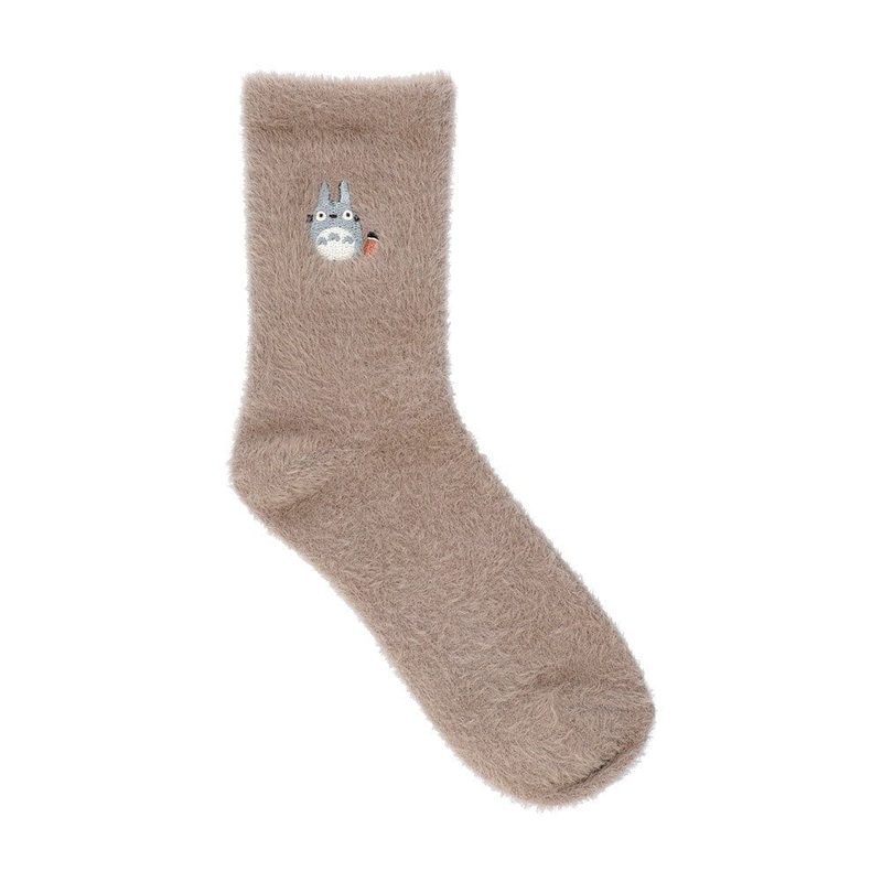 [Studio Ghibli] My Neighbor Totoro Shaggy Socks Brown 23-25cm