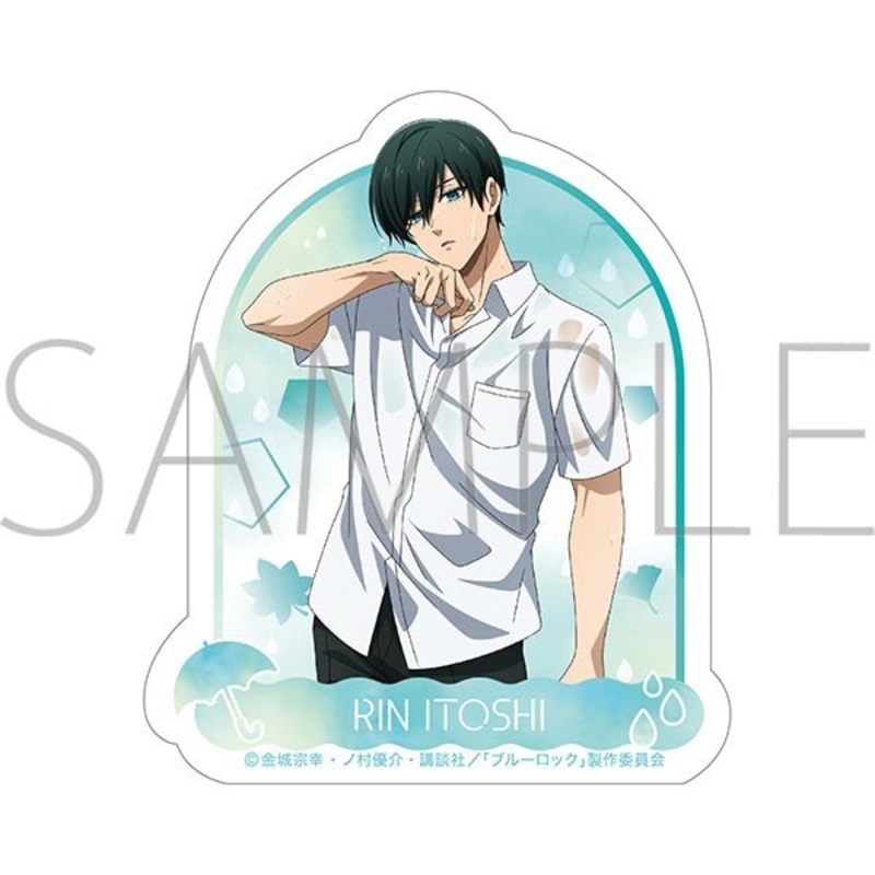 [Blue Lock] Autumn Rain Die-cut Sticker / Rin Itoshi