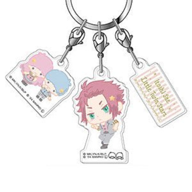 [Blue Lock] Sanrio x Blue Lock 3 Piece Acrylic Keychain- Sae Itoshi x Little Twin Stars