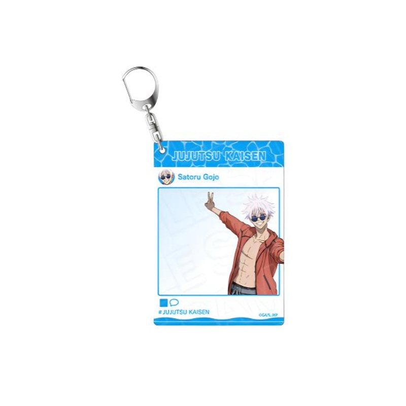[Jujutsu Kaisen] Kaitama Tamaori Instant Photo Style Acrylic Keychain Okinawa Menso-re ver. Gojo
