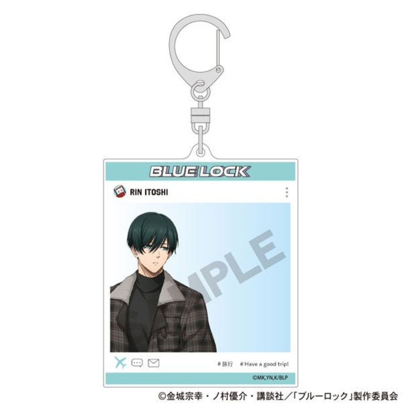 [Blue Lock] Travel Acrylic Keychain – Rin Itoshi