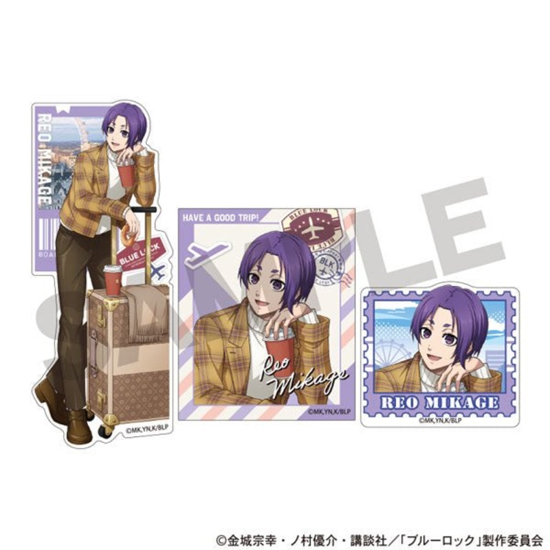 [Blue Lock] Travel Themed Sticker Pack- Reo Mikage
