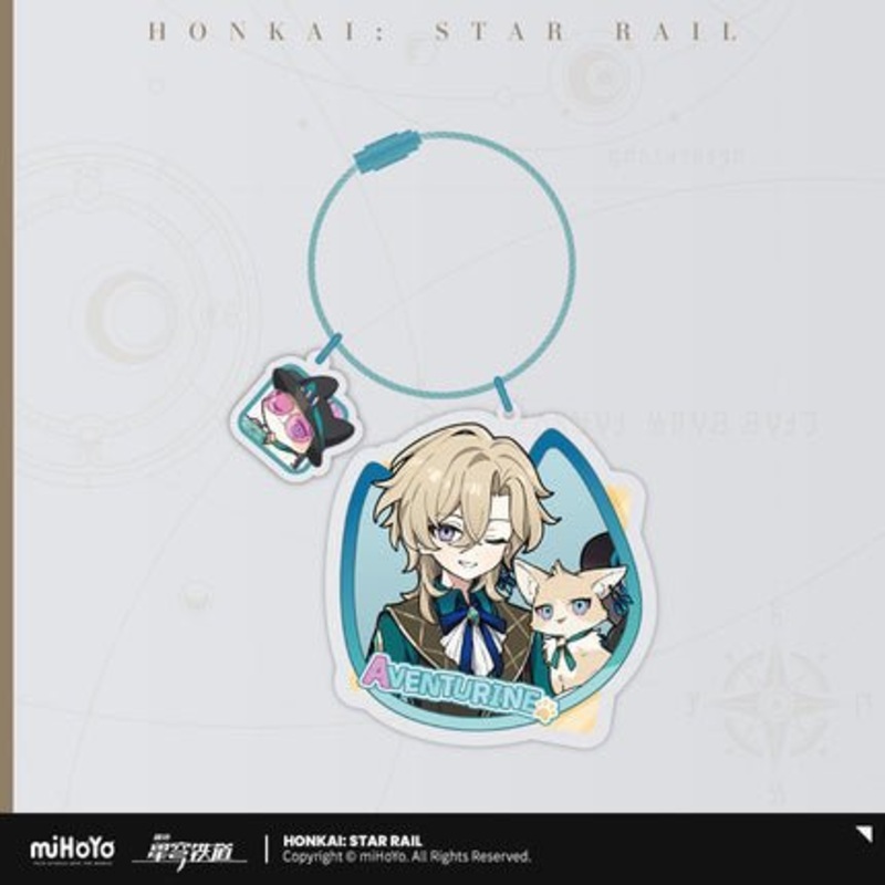 [Honkai Star Rail] Acrylic Pendant of the Tiny Cat Series – Aventurine