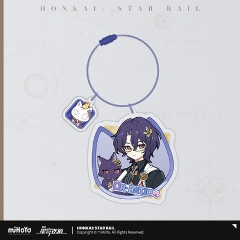 [Honkai Star Rail] Acrylic Pendant of the Tiny Cat Series – Dr. Ratio