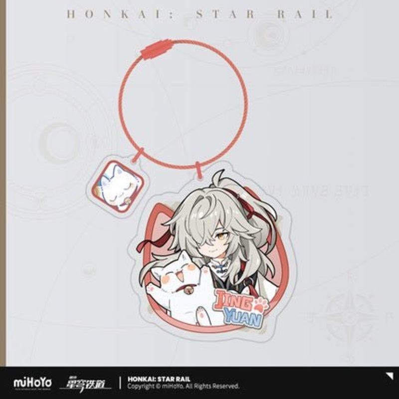 [Honkai Star Rail] Acrylic Pendant of the Tiny Cat Series – Jingyuan