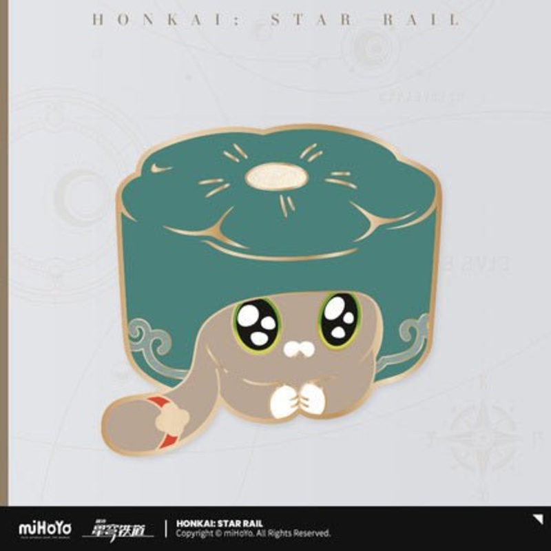 [Honkai Star Rail] Ruan Mei Creation Cat Cake Series Metal Badge – Qingque
