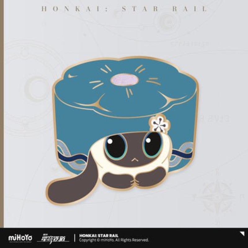 [Honkai Star Rail] Ruan Mei Creation Cat Cake Series Metal Badge – Ruan Mei