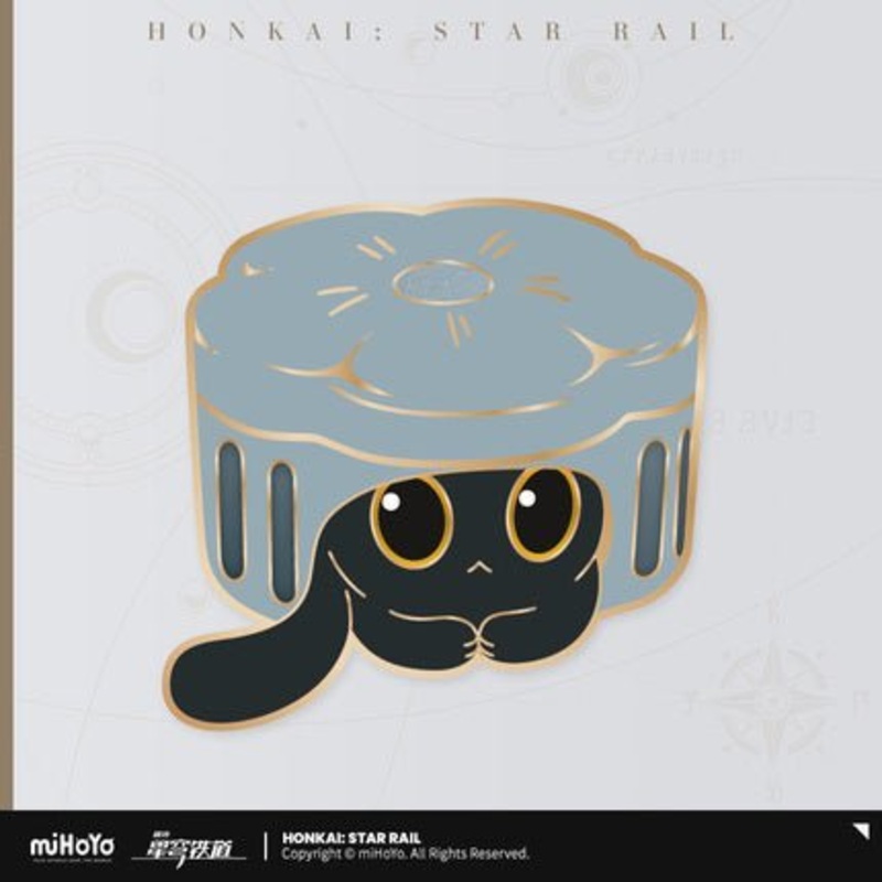[Honkai Star Rail] Ruan Mei Creation Cat Cake Series Metal Badge – Trailblazer
