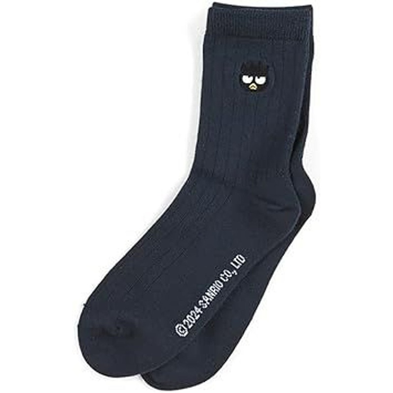 [Sanrio] Official Sanrio Exclusive Embroidered Socks (23-25cm) – Badtz-Maru