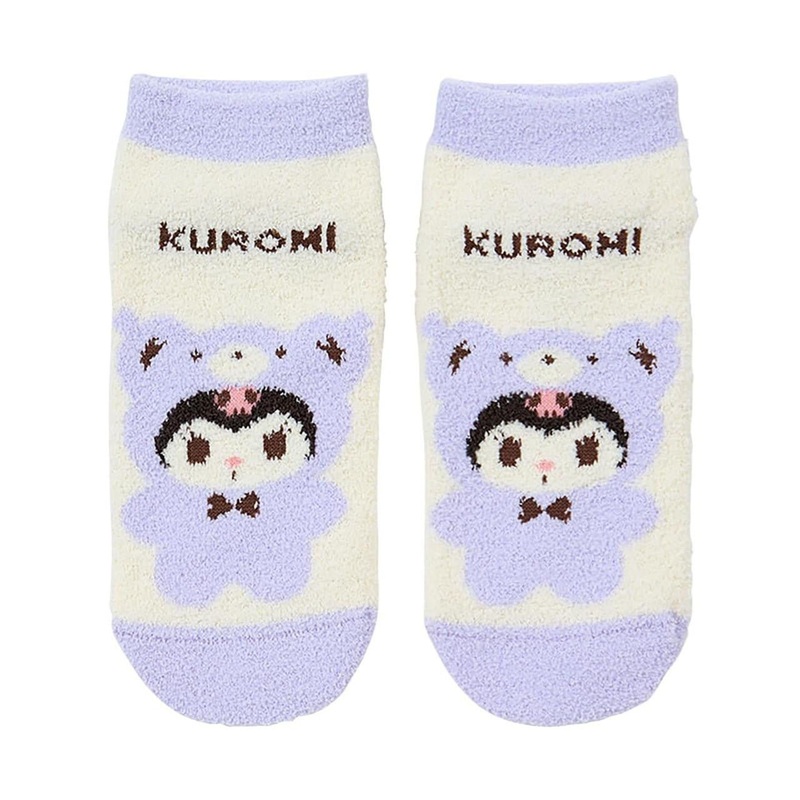 [Sanrio] Official Sanrio Exclusive Fluffy Socks- Bear Costume Kuromi