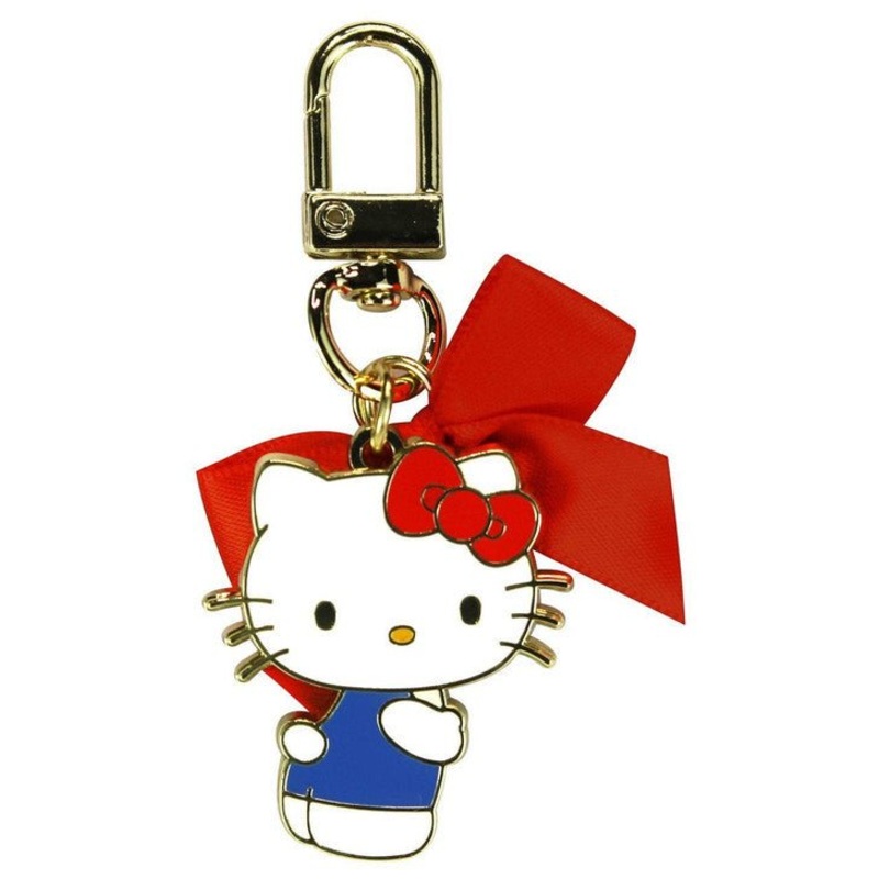 [Sanrio] Ribbon Metal Keychain Hello Kitty